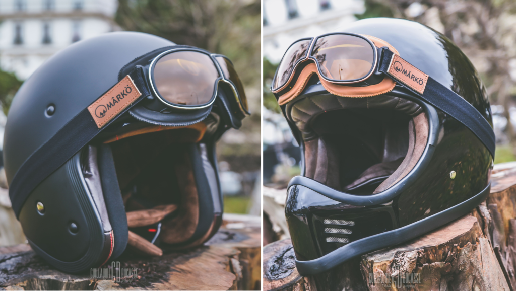 MASQUE MOTO VINTAGE B3 GOGGLE REPLICA NOIR - MÂRKÖ